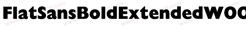 FlatSansBoldExtendedW00 BdEx字体转换